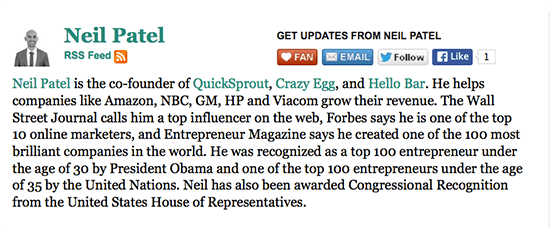 neil patel author bio